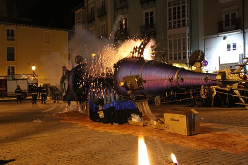 Traca y quema de la Sardina