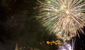 Muestra de Fuegos Artificiales en Puente de Castilla, Burgos